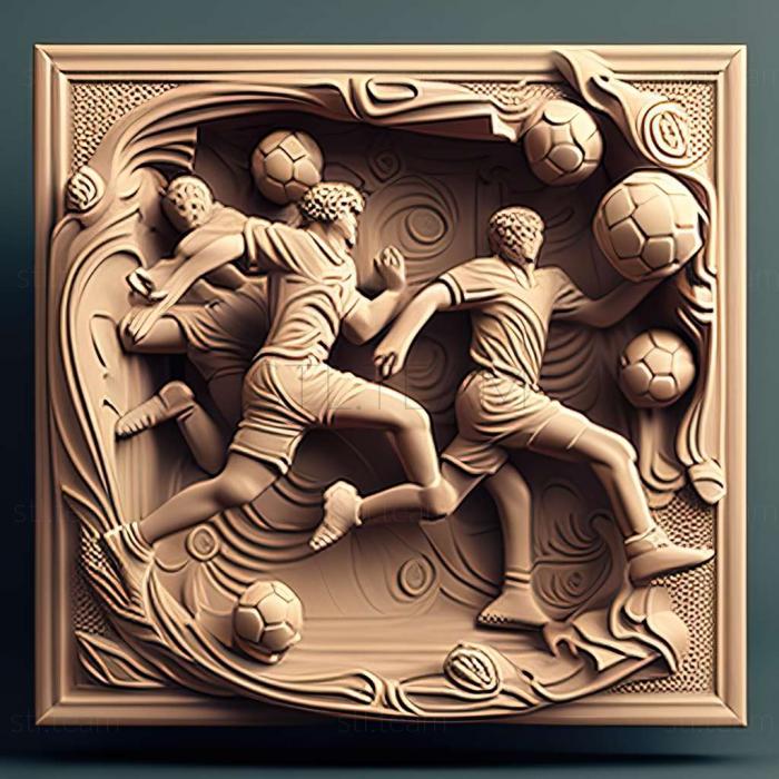 3D модель Чистая футбольная игра (STL)
